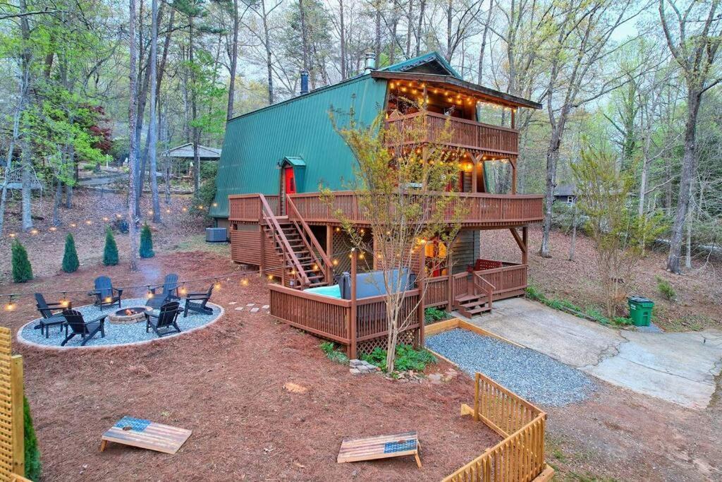 Near Downtown Helen - Hottub, Sauna, Game Room, Fire Pit Eksteriør billede